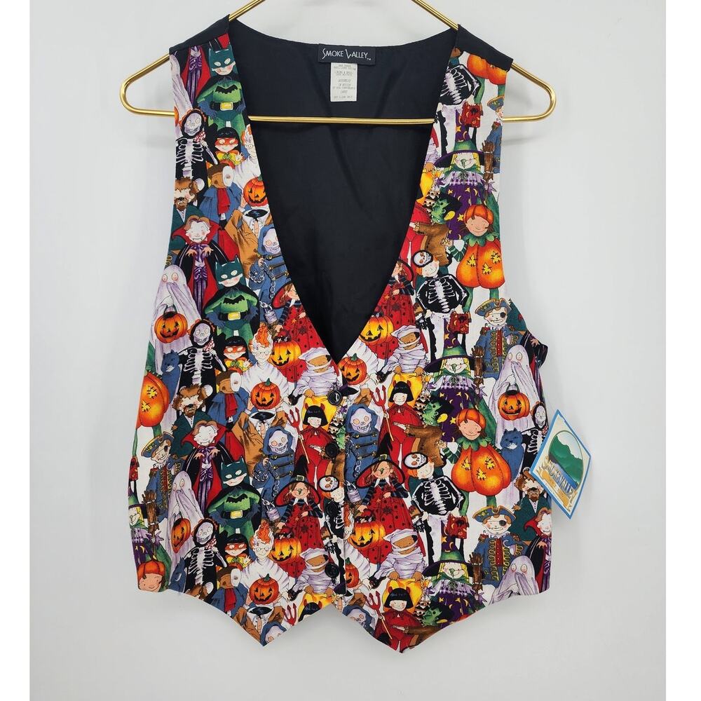 NEW Deadstock Vintage Halloween Vest Holiday‎ Size Large